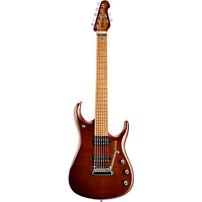 Ernie Ball Music Man Jp15 Roasted Flame Maple Top 7-String Electric Guitar Sahara Burst for sale