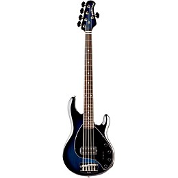 Ernie Ball Music Man Stingray 5 H Neck Through 5-String Electric Bass Guitar Pacific Blue Burst Rosewood