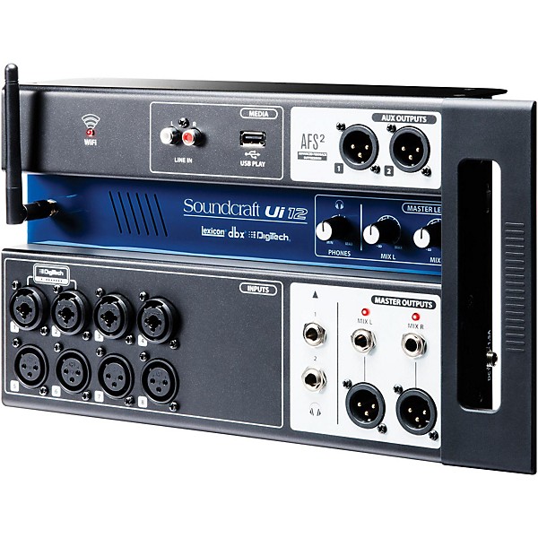Soundcraft Ui12 Digital Mixer With Wi-Fi Router