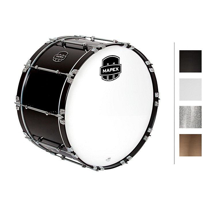Mapex Quantum Bass Drum 26 x 14 in. Gloss White/Gloss Chrome Hardware