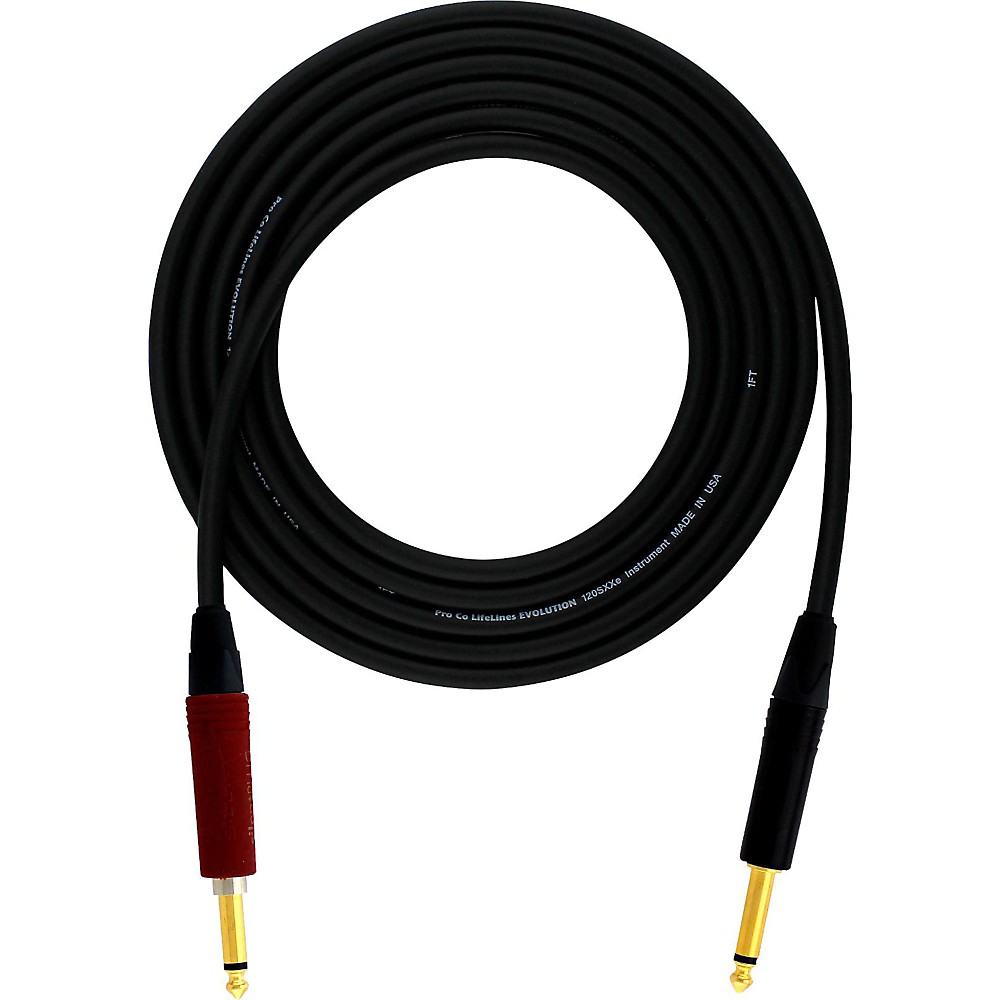 ProCo Evolution Studio/Stage Silent Straight - Straight Instrument Cable 50 ft.