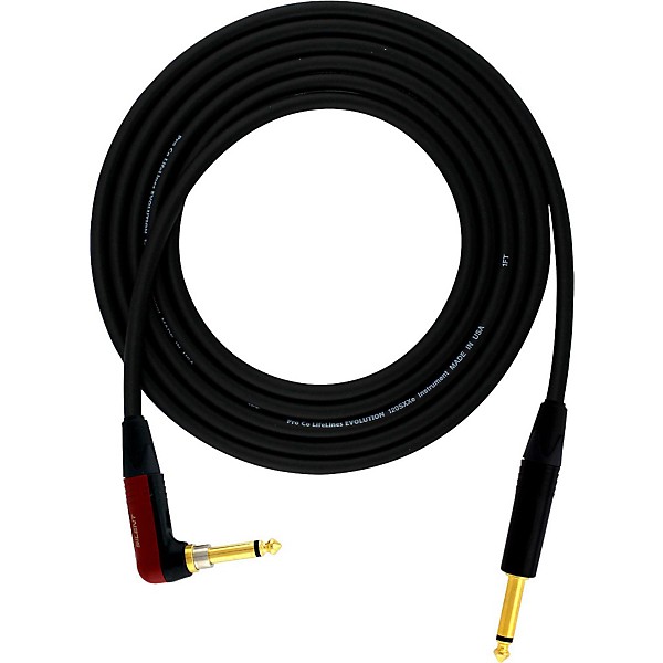 Open Box ProCo EVOLUTION Studio/Stage SILENT Straight - Angle Instrument Cable Level 1 20 ft.