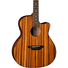 Luna Gypsy Zebra Grand Concert Acoustic-Electric Guitar Zebrawood