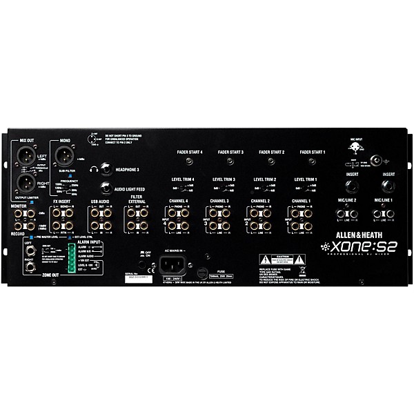 Allen & Heath XONE:S2 Professional Club Mixer with Limiter