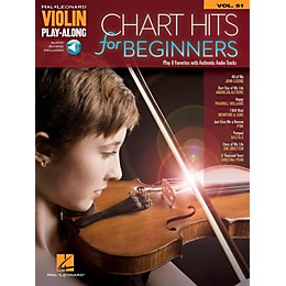 Hal Leonard Chart Hits For Beginners Violin Play-Along Volume 51 Book/Audio Online