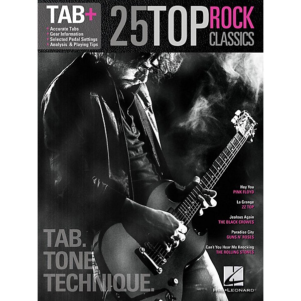 Hal Leonard 25 Top Rock Classics - Tab. Tone. Technique. (Tab+)