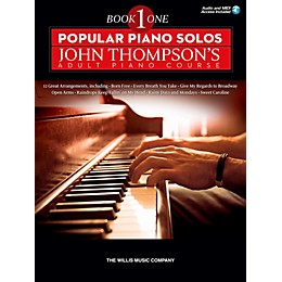 Hal Leonard Popular Piano Solos - John Thompson's Adult Piano Course Book 1 Book/Audio Online