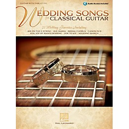 Hal Leonard Wedding Songs For Classical Guitar Book/Online Audio