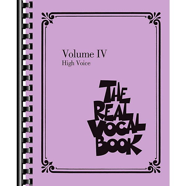 Hal Leonard The Real Vocal Book Volume 4 (IV) - High Voice Fake Book