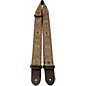 Perri's 2" Nylon Webbing Guitar Strap with Leather Ends Satin Brown thumbnail