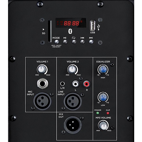 Open Box Gemini AS-15BLU 15" Powered Loudspeaker with Bluetooth Level 2 Regular 190839638540