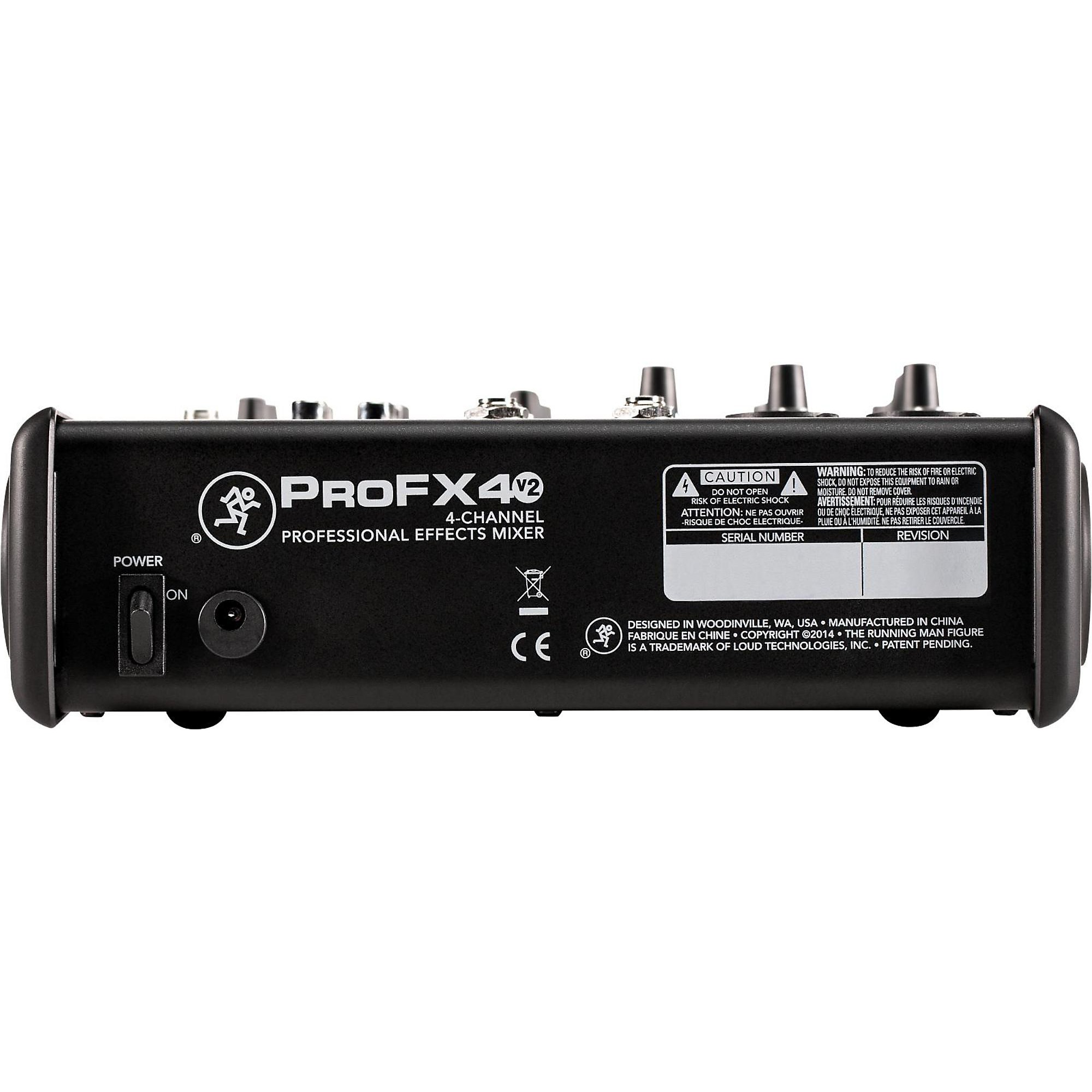 Open Box Mackie ProFX4v2 4-Channel Professional FX Mixer
