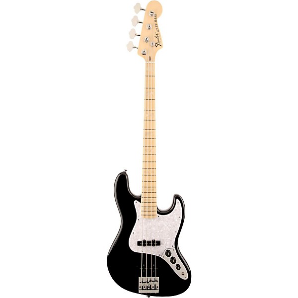 Open Box Fender USA Geddy Lee Signature Jazz Bass Level 2 Black, Maple Neck 190839824745