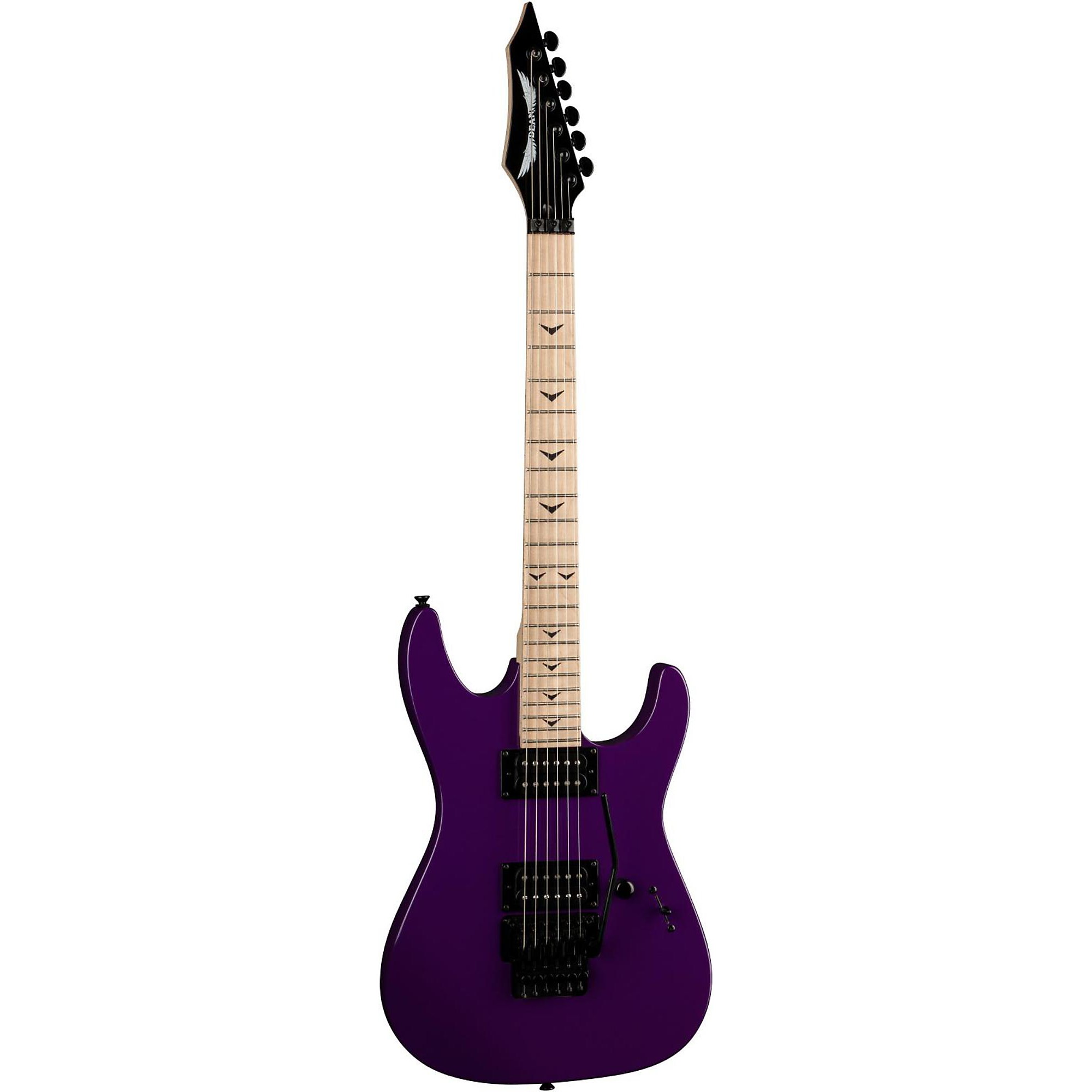 Open Box Dean Custom Zone II Floyd Electric Guitar Purple