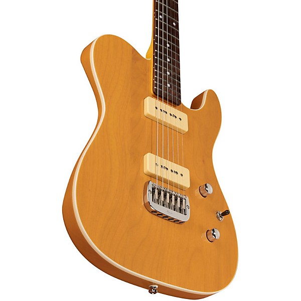 Open Box G&L Tribute ASAT Deluxe Carved Top P-90 Electric Guitar Level 2 Orange Cream 190839130099