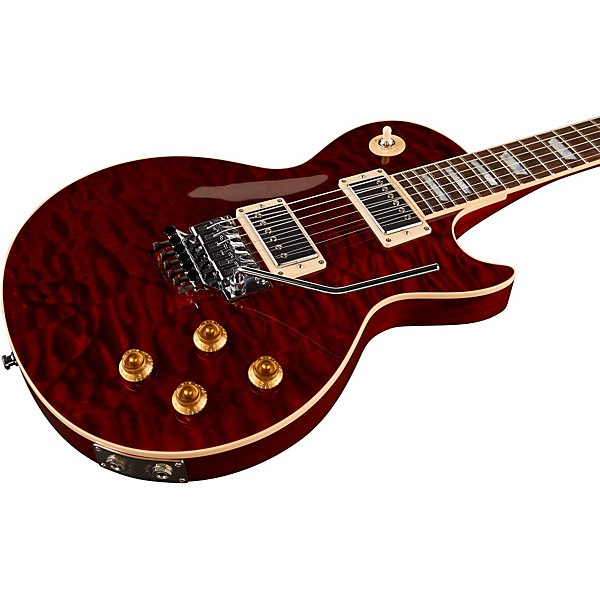 Open Box Gibson Custom Alex Lifeson 40th Anniversary R40 Les Paul Axcess Quilt Level 2 Ruby Red 190839044037