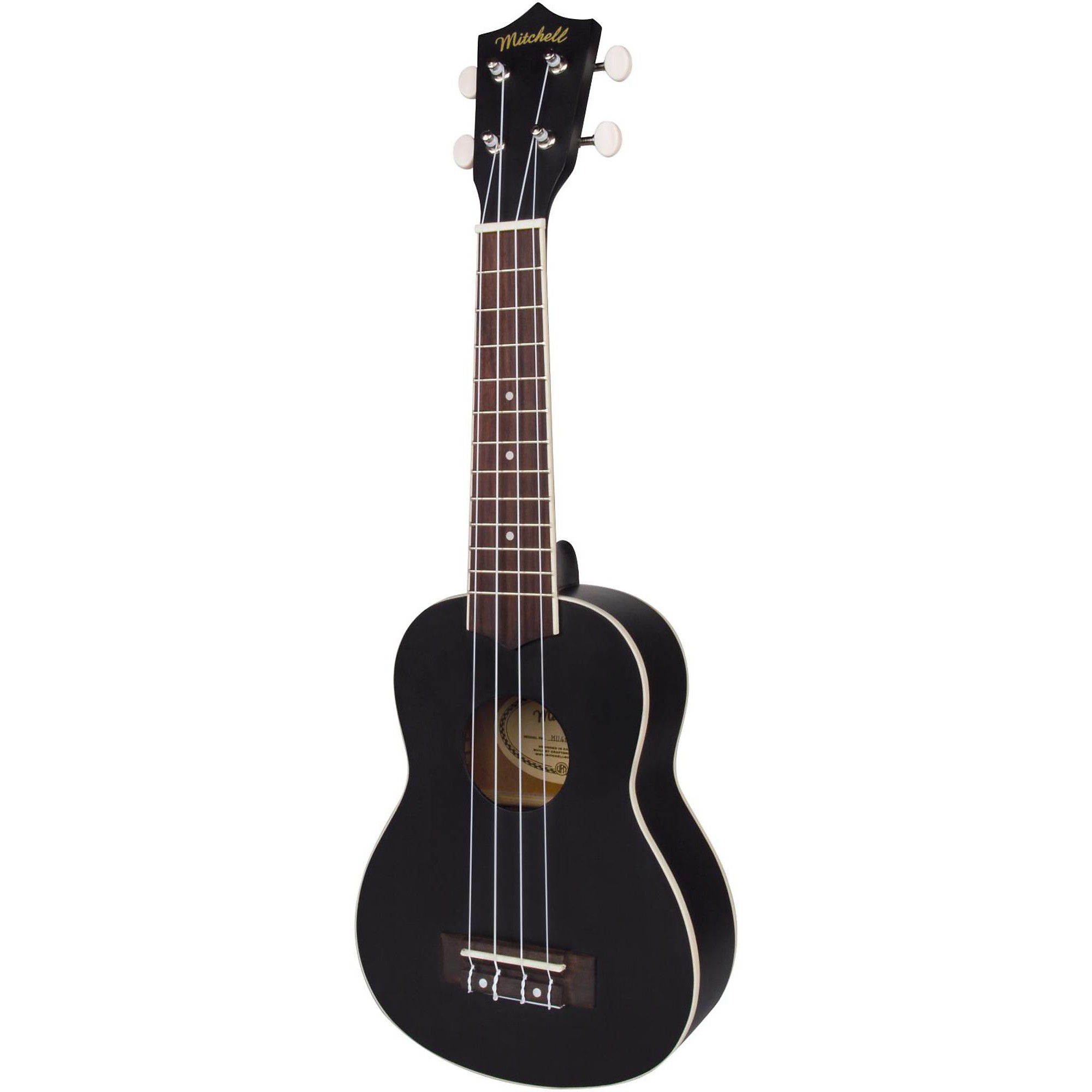 Mitchell MU40 Soprano Ukulele Black | Guitar Center