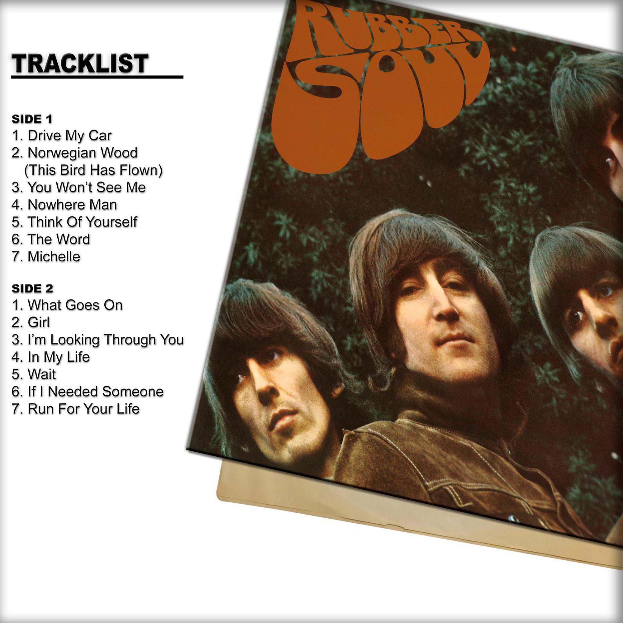 The Beatles Individual Coaster: Rubber Soul Album