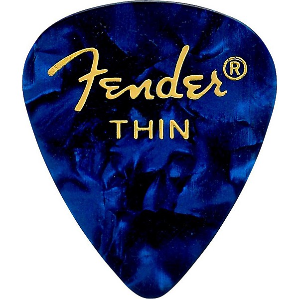 Fender 351 Premium Thin Guitar Picks - 144 Count Blue Moto