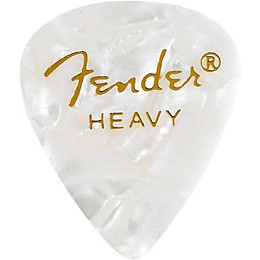 Fender 351 Premium Heavy Guitar Picks - 144 Count White Moto