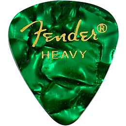 Fender 351 Premium Heavy Guitar Picks - 144 Count Green Moto