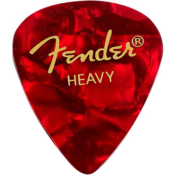 Fender 351 Premium Heavy Guitar Picks - 144 Count Red Moto
