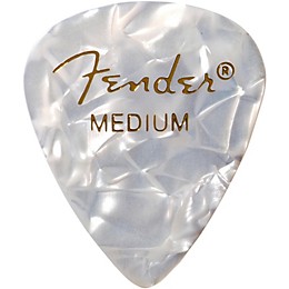 Fender 351 Premium Medium Guitar Picks - 144 Count White Moto