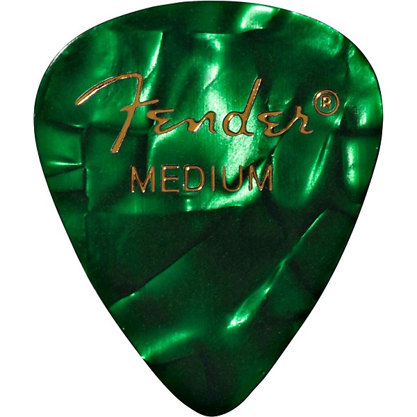 Fender 351 Premium Medium Guitar Picks - 144 Count Green Moto