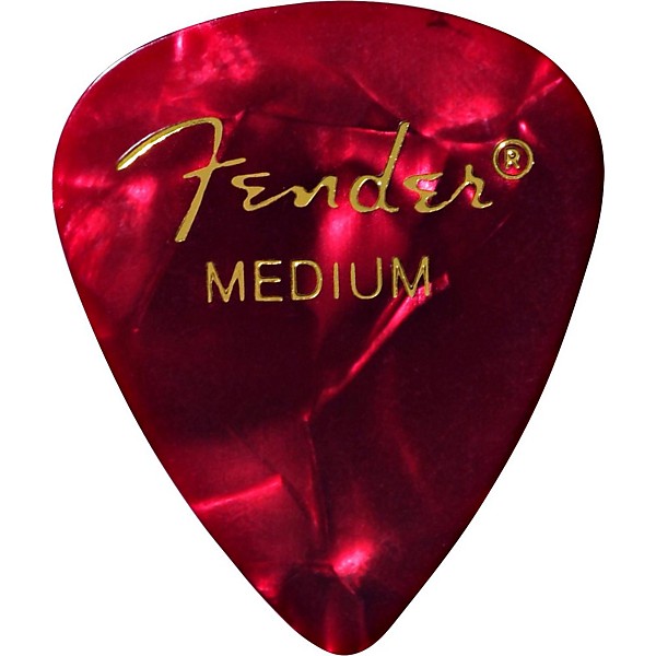 Fender 351 Premium Medium Guitar Picks - 144 Count Red Moto