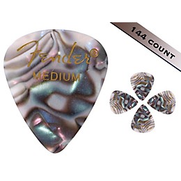 Fender 351 Premium Medium Guitar Picks - 144 Count Abalone Moto