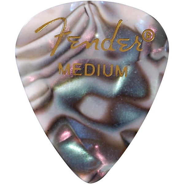 Fender 351 Premium Medium Guitar Picks - 144 Count Abalone Moto