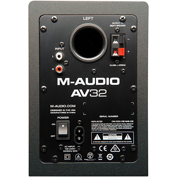Open Box M-Audio AV32 Studio Monitor Pair Level 1