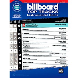 Alfred Billboard Top Tracks Instrumental Solos for Strings - Viola Book & CD Play-Along