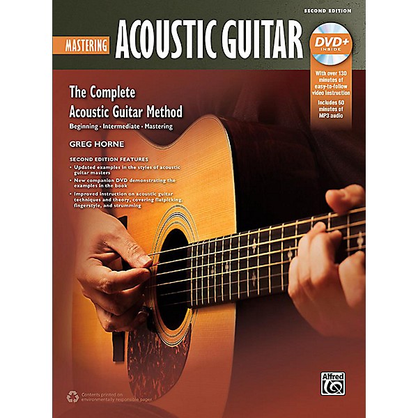 Alfred The Complete Acoustic Guitar Method: Mastering Acoustic Guitar (2nd Edition) - Book & DVD