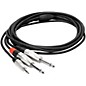 Hosa 3.5mm TRS to Dual 1/4" TS Pro Stereo Breakout Cable 6 ft. thumbnail