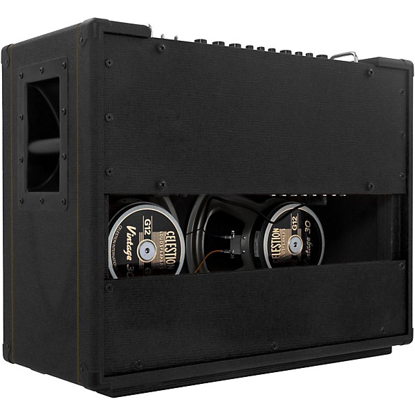 Open Box Orange Amplifiers Rockerverb 50 MKIII 50W 2x12 Tube Guitar Combo Amp Level 2 Black 190839770912