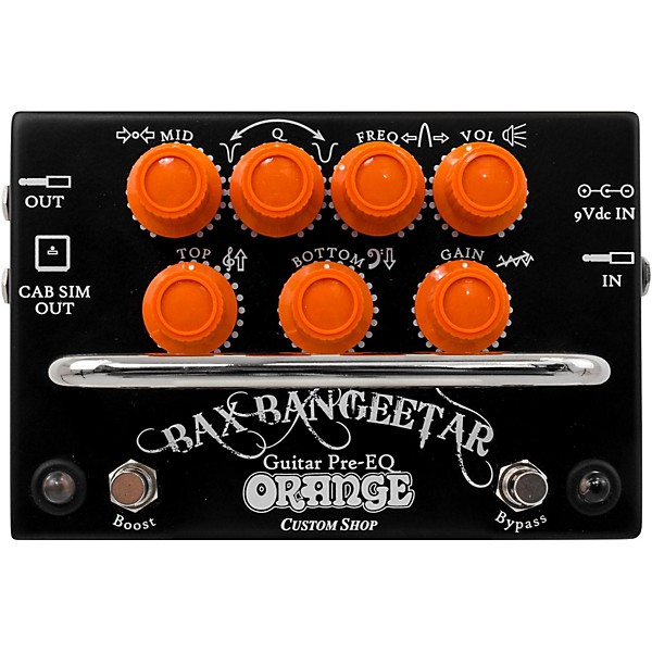 Open Box Orange Amplifiers Bax Bangeetar Pre-EQ Guitar Effects Pedal Level 1 Black