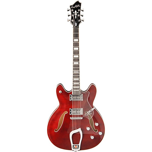 Hagstrom Viking 2X HJ50 Electric Guitar Black Cherry