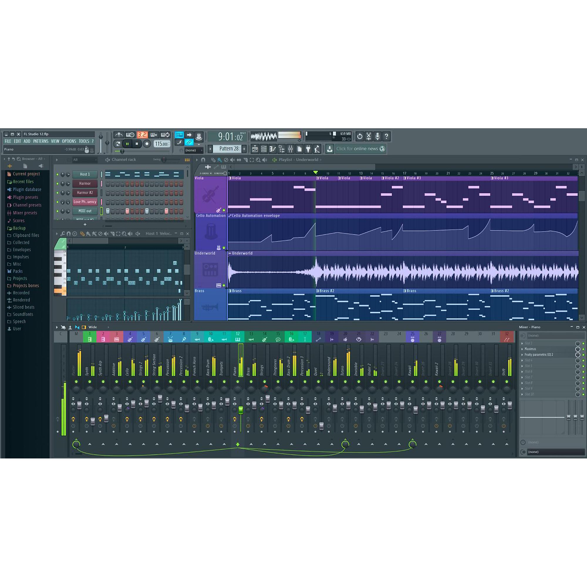 Fruity Loops Producer edition v12, Musical Instruments and Sound