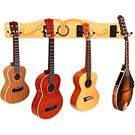 A&S Crafted Products Pro-File Wall Mounted Ukulele & Mandolin Hanger