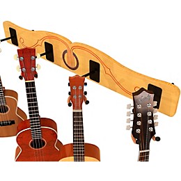 A&S Crafted Products Pro-File Wall Mounted Ukulele & Mandolin Hanger