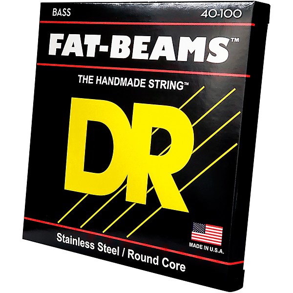 DR Strings DO NOT USE Fat-Beams Stainless Steel Lite 4-String Bass Strings (40-100)