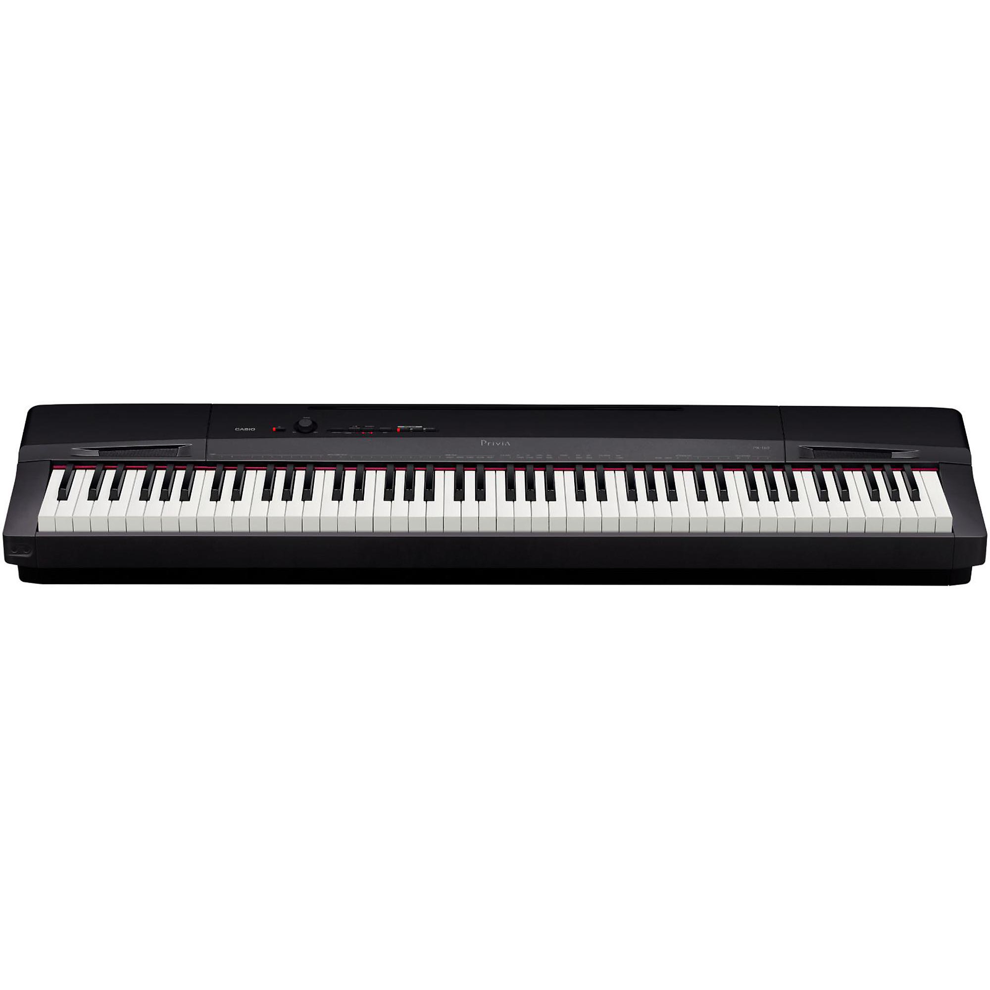 電子ピアノCASIO Privia PX-160BK Casio Privia PX-160 88-key Digital Piano with Speakers - Black