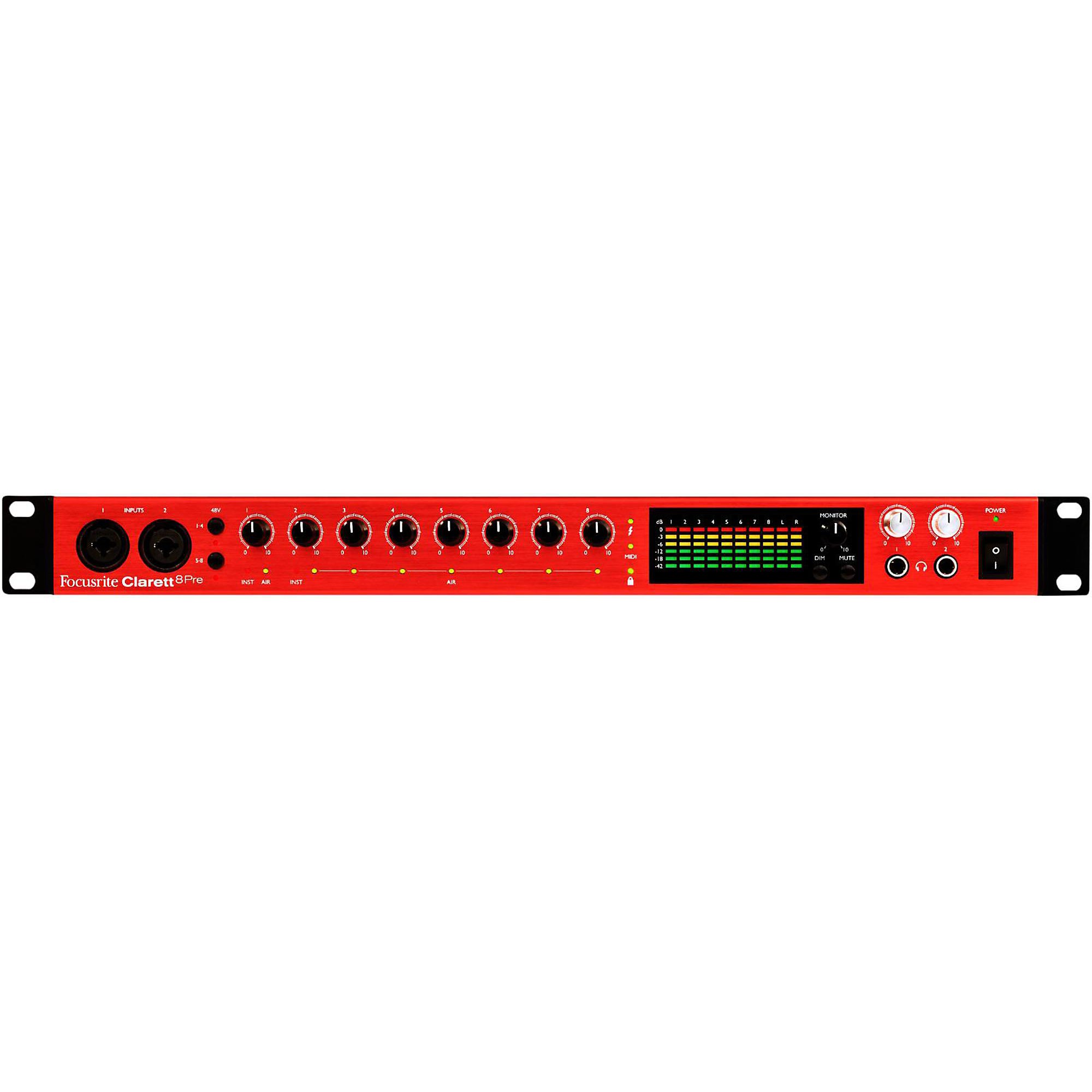 Open Box Focusrite Clarett 8Pre Thunderbolt Audio Interface