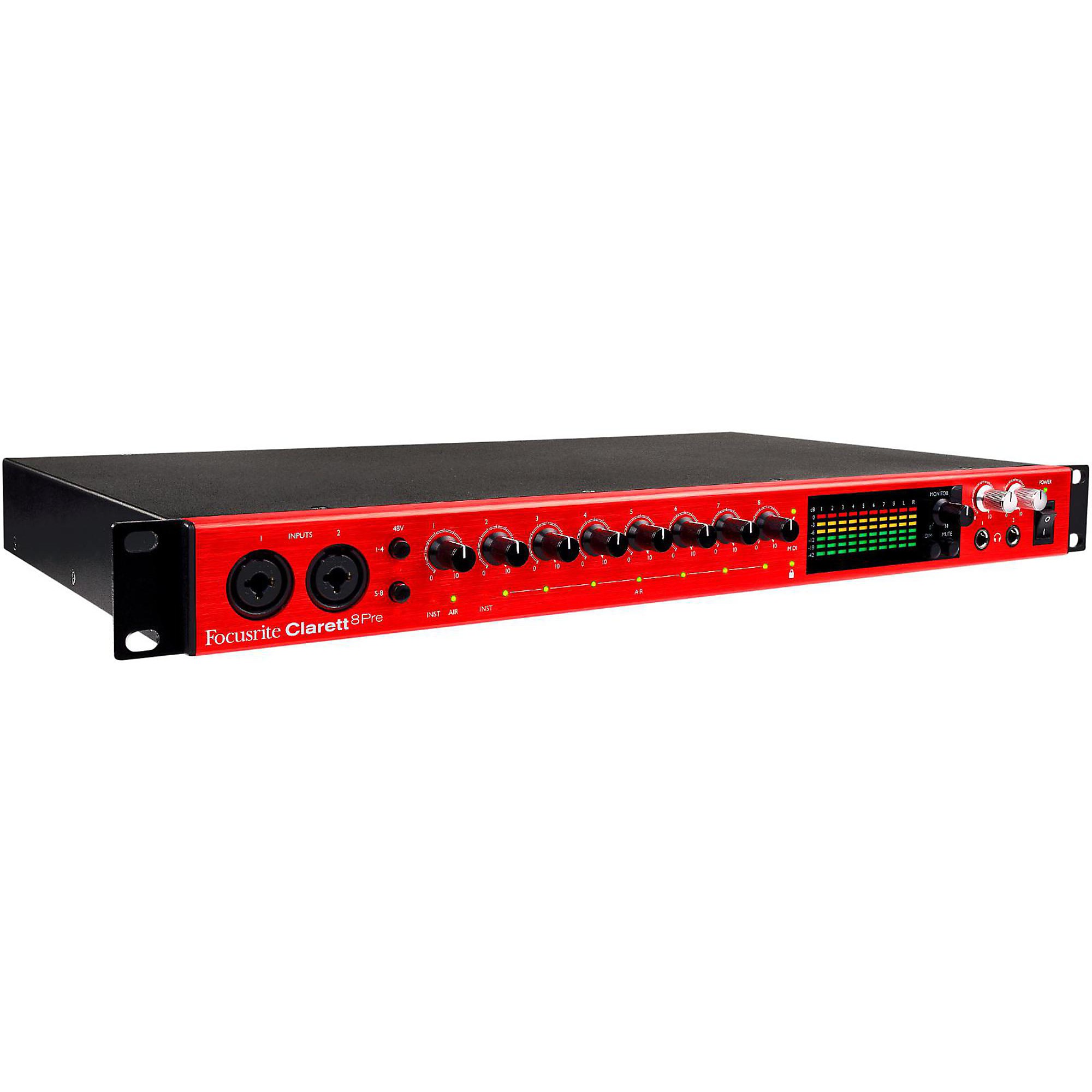 Open Box Focusrite Clarett 8Pre Thunderbolt Audio Interface