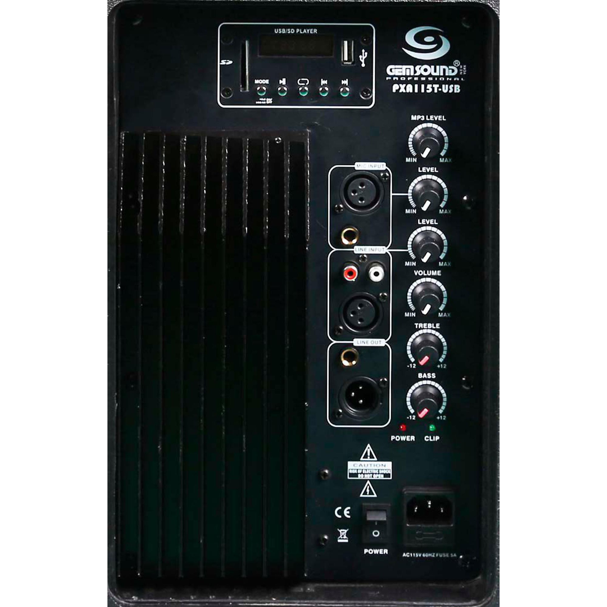 Open Box Gem Sound PXA115T-USB 15