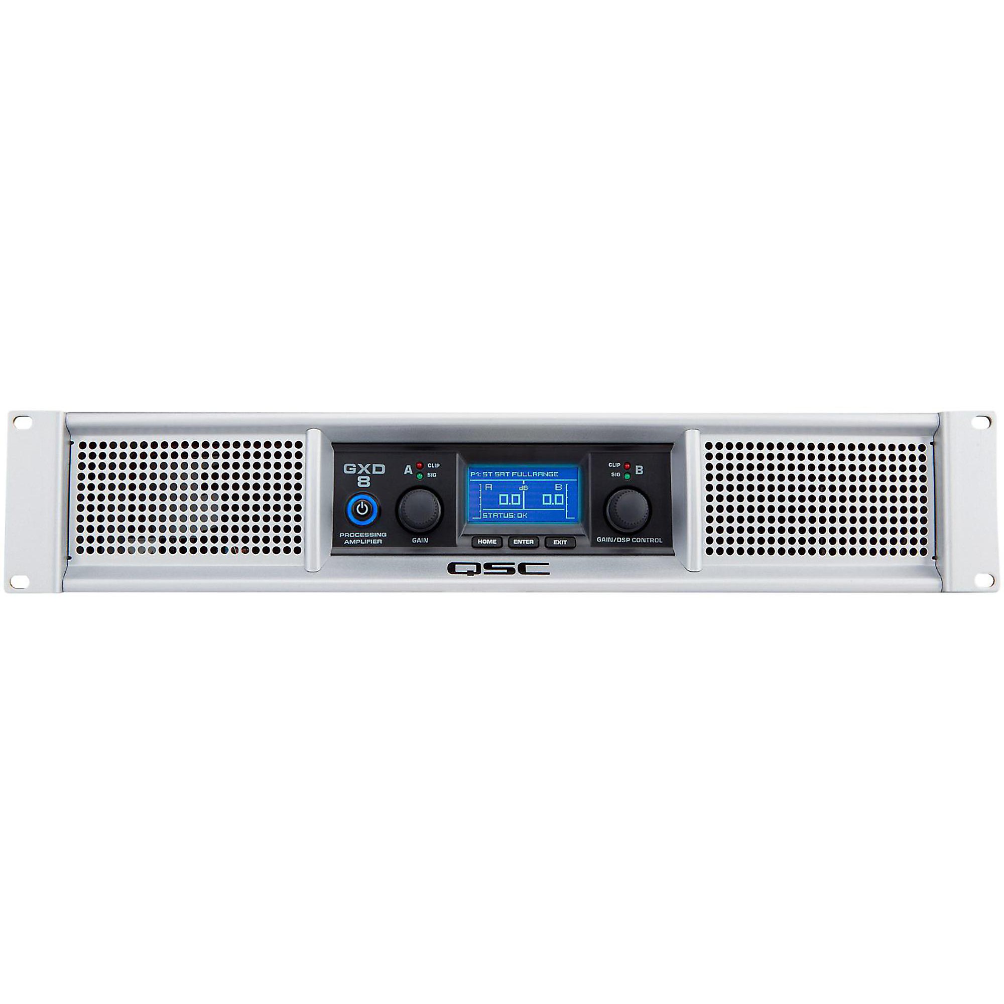 美品 QSC GXD8 ステレオ パワーアンプ GXDシリーズ GXD8-NA QSC GXD 8 Professional Power Amplifier | Guitar Center