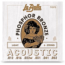 La Bella 7GPS Phosphor Bronze Light Acoustic Guitar Strings