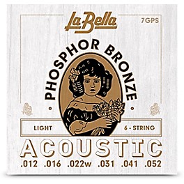 La Bella 7GPS Phosphor Bronze Light Acoustic Guitar Strings