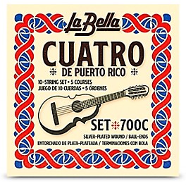 La Bella 700C Puerto Rican Cuatro Strings